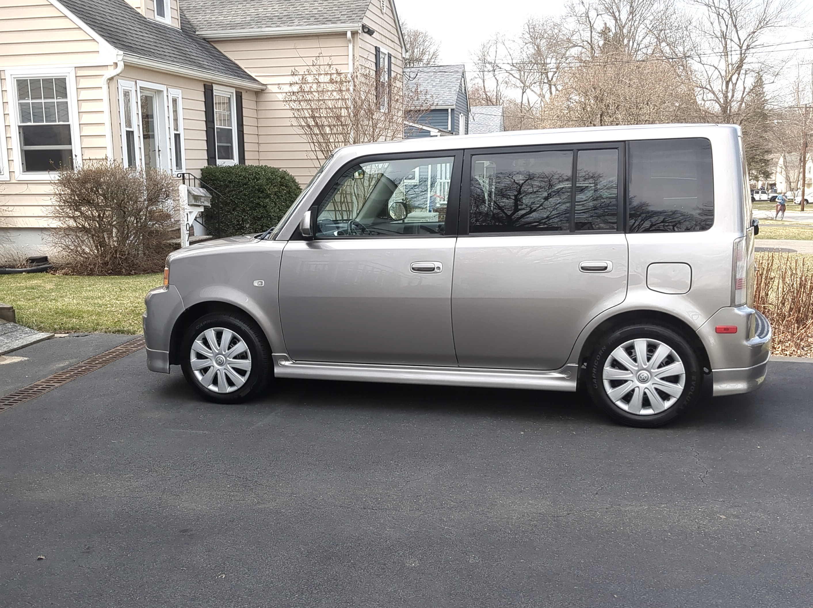 2005 Scion xB parked in a driveway