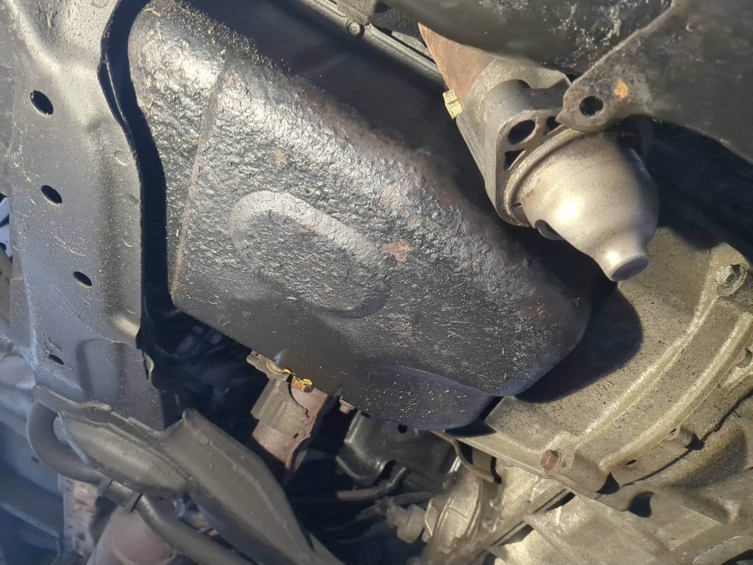 starter removed but stuck in the engine compartment of a honda element